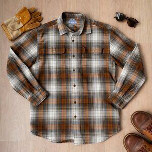 Carhartt Men’s Original Fit Heavyweight Plaid Flannel Shirt Workwear Buttondown